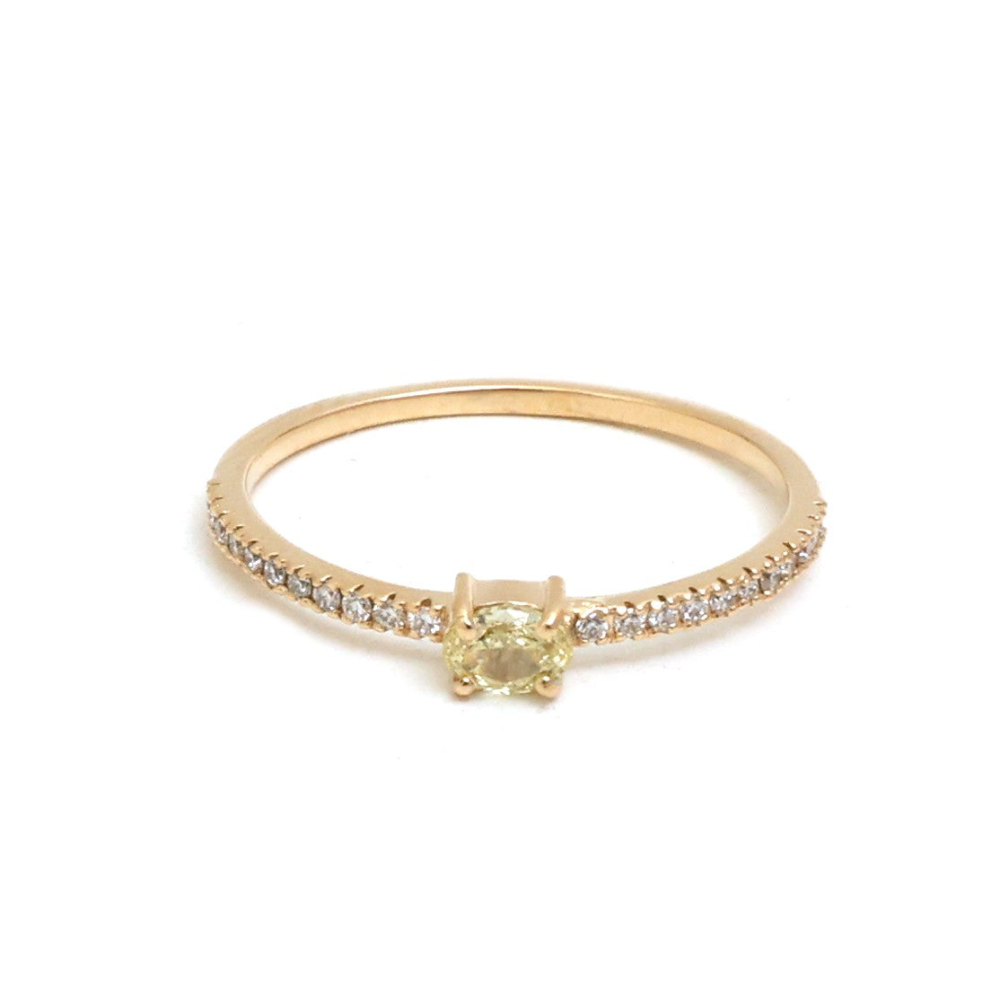 Yellow Diamond Diamond Ring