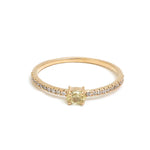 Yellow Diamond Diamond Ring