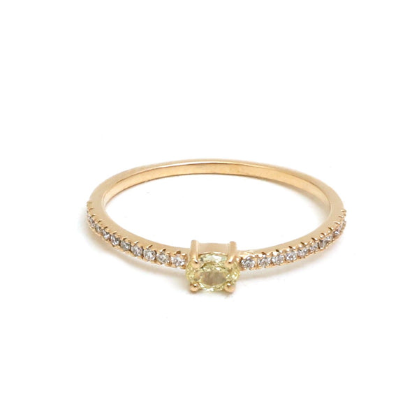 Yellow Diamond Diamond Ring