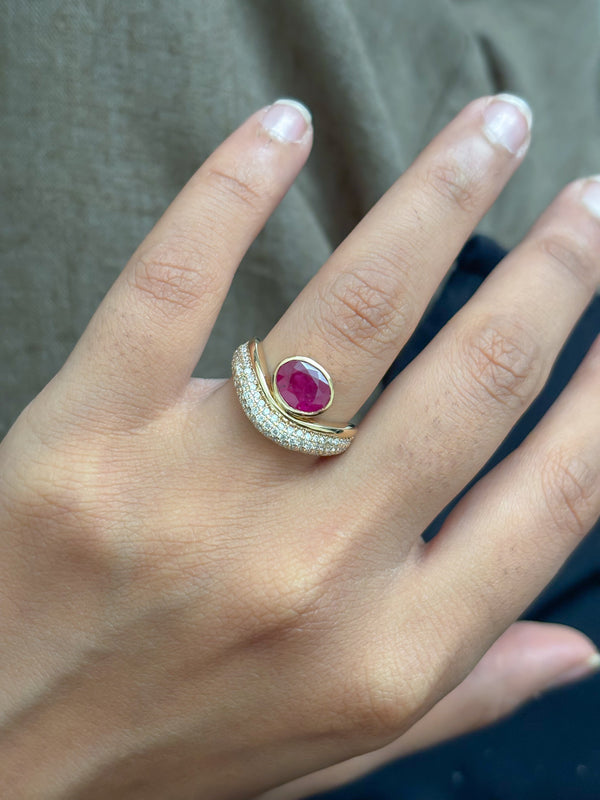 Ruby Diamond Ring