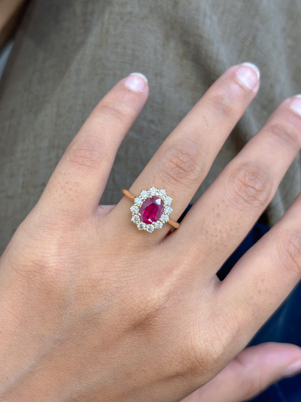 Ruby Diamond Ring