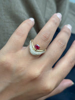Diamond Ruby Ring