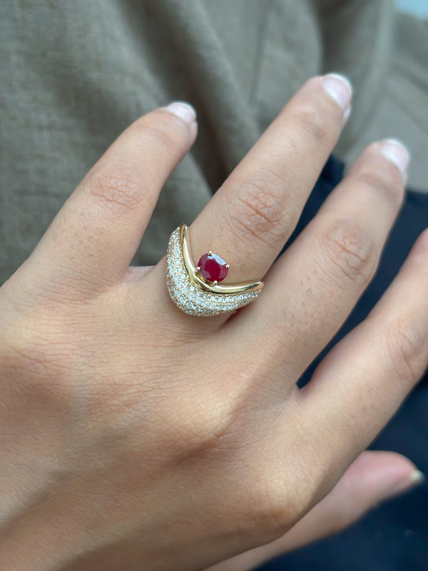 Diamond Ruby Ring