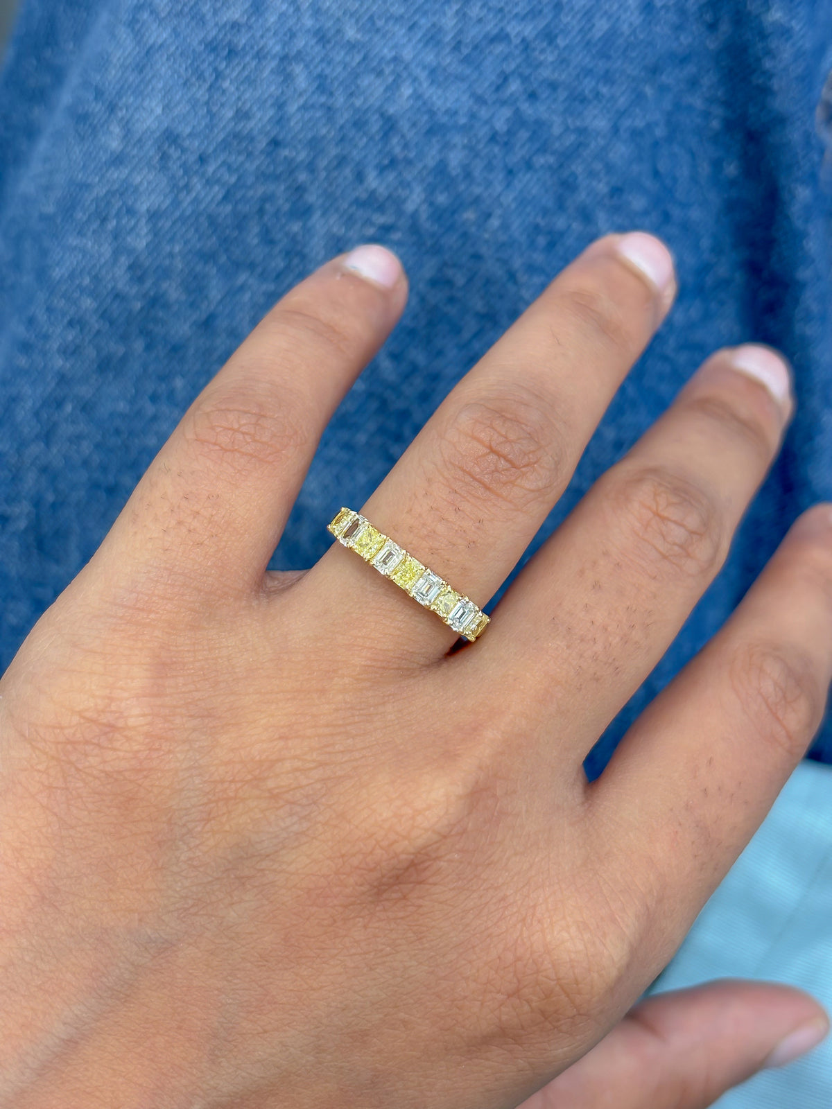 Yellow Diamond Diamond Ring