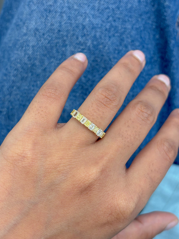 Yellow Diamond Diamond Ring