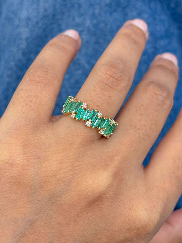 Emerald Diamond Ring