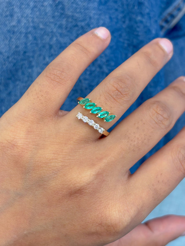 Emerald Diamond Ring