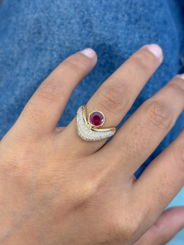 Ruby Diamond Ring