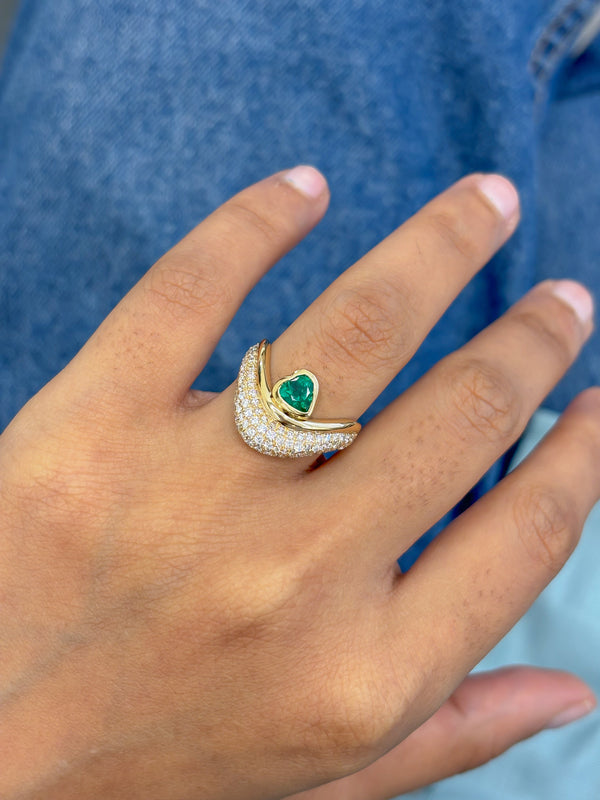 Diamond Emerald Ring