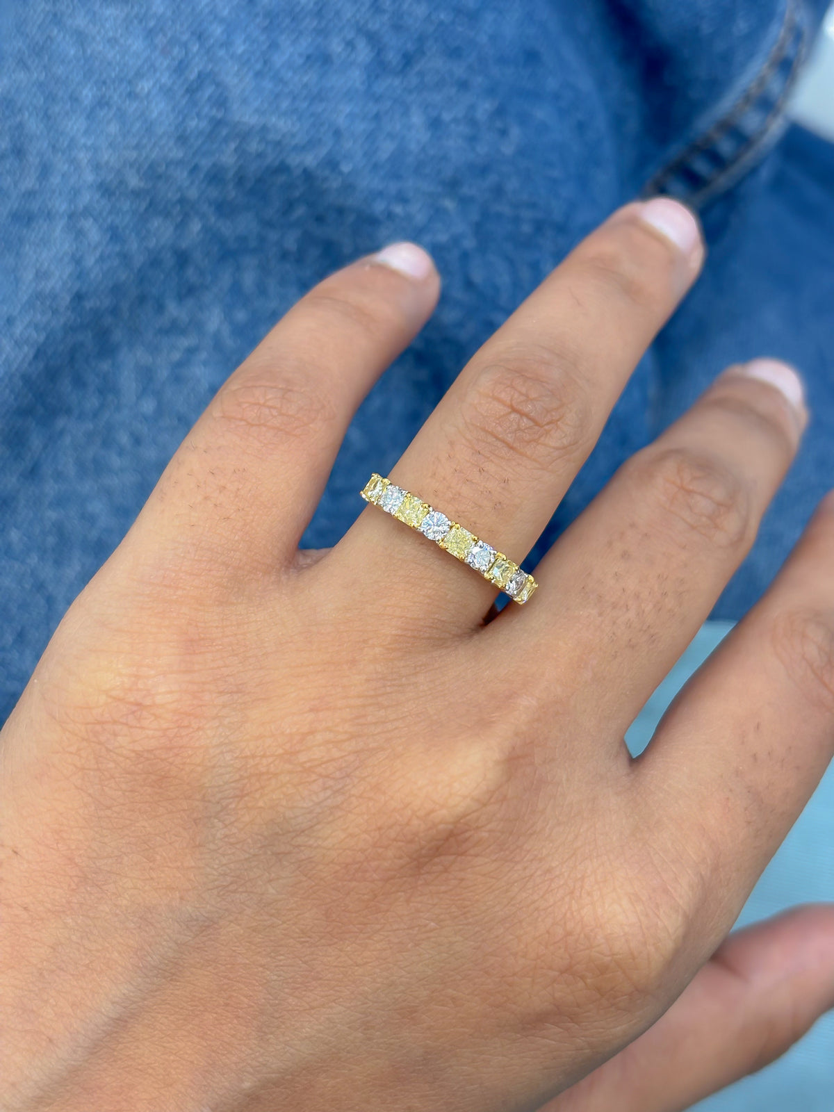 Yellow Diamond Diamond Ring