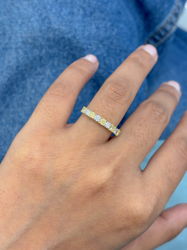 Yellow Diamond Diamond Ring