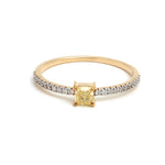 Yellow Diamond Diamond Ring