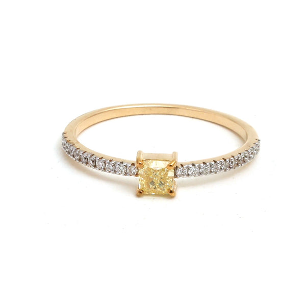 Yellow Diamond Diamond Ring