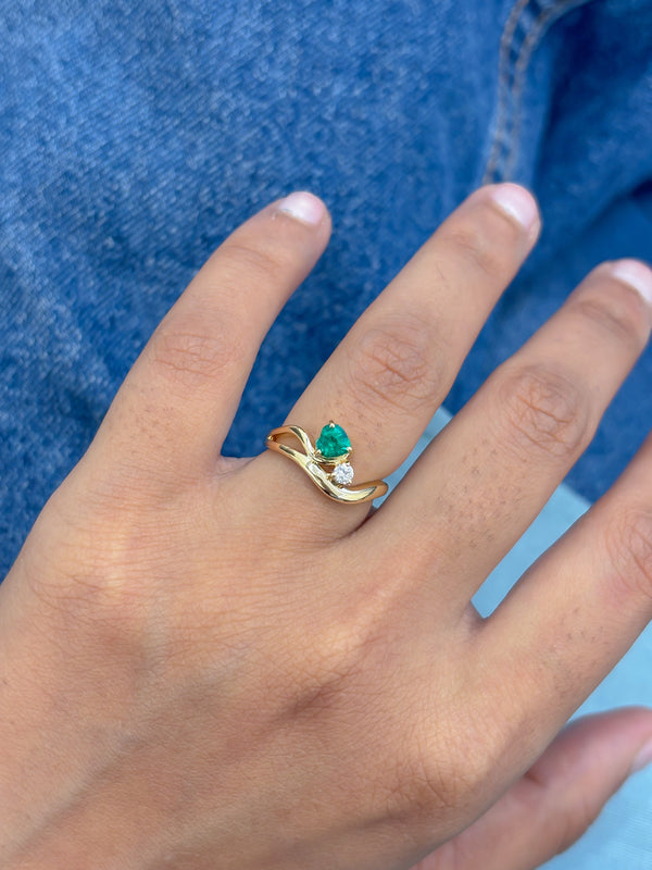 Emerald Diamond Ring