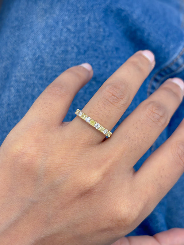 Yellow Diamond Diamond Ring