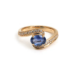 Blue Sapphire Diamond Ring