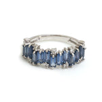 Blue Sapphire Diamond Ring