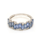 Blue Sapphire Diamond Ring