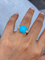 Turquoise Diamond Ring