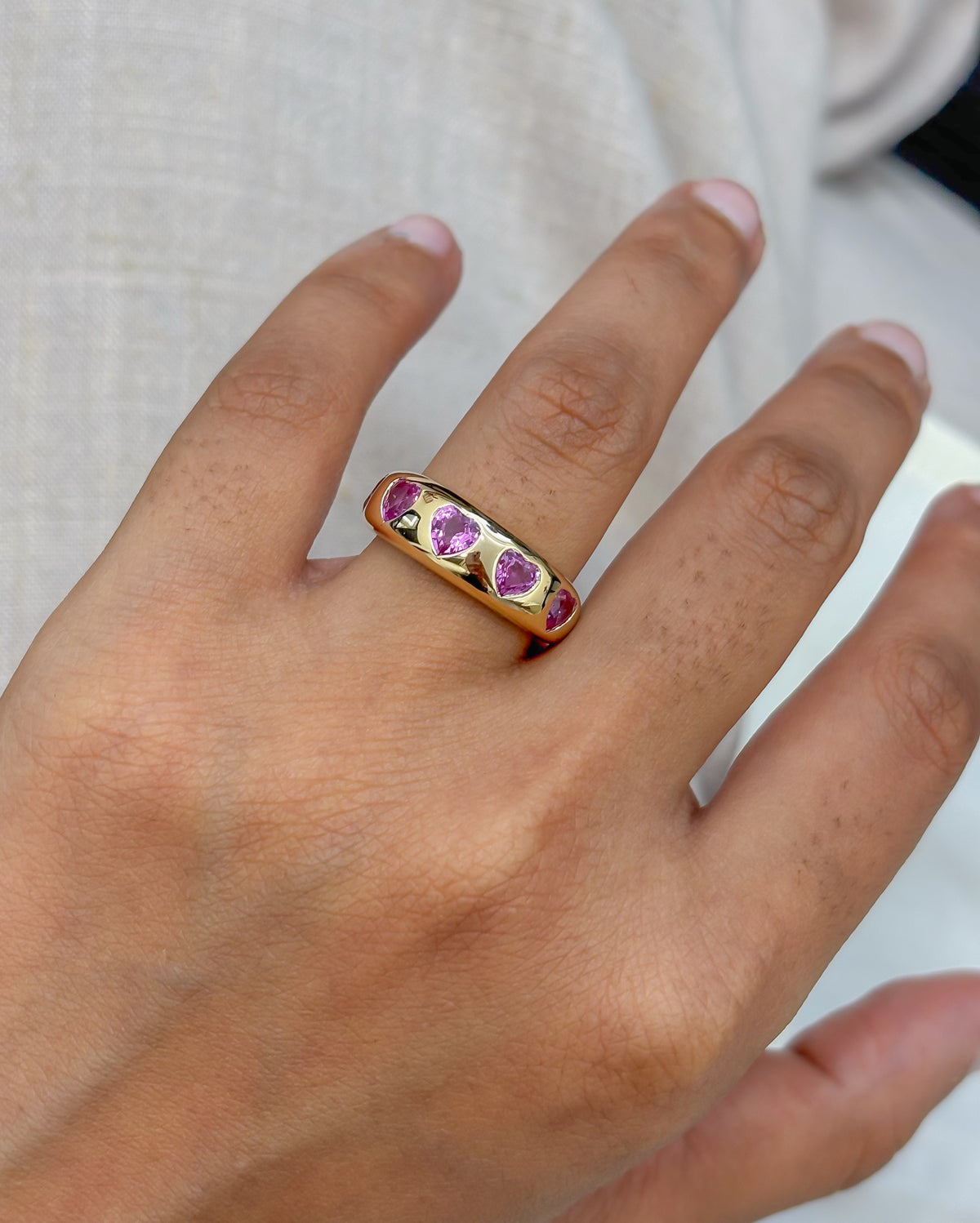 Pink Sapphire Ring