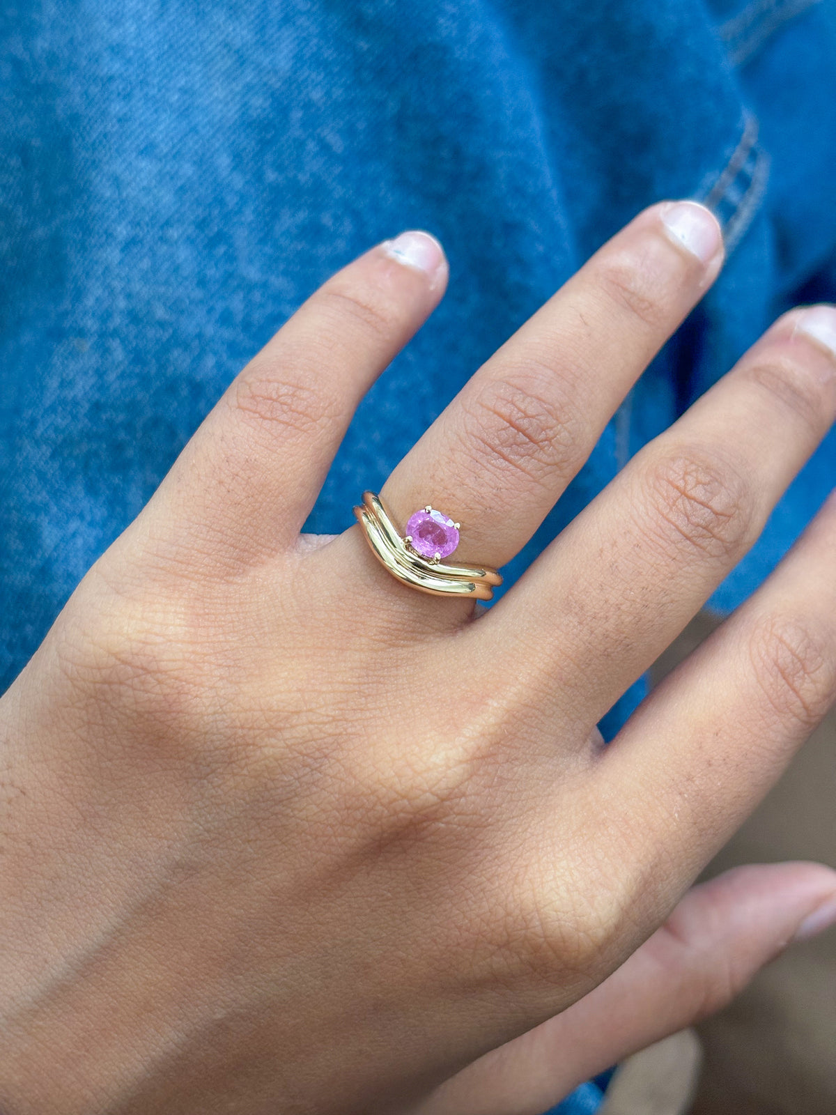 Pink Sapphire Ring