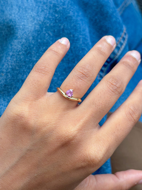 Pink Sapphire Ring