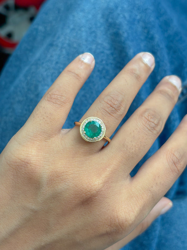 Emerald Diamond Ring