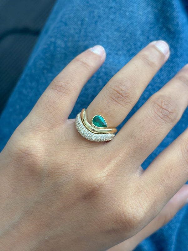 Diamond Emerald Ring