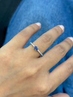Blue Sapphire Diamond Ring