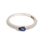 Blue Sapphire Diamond Ring