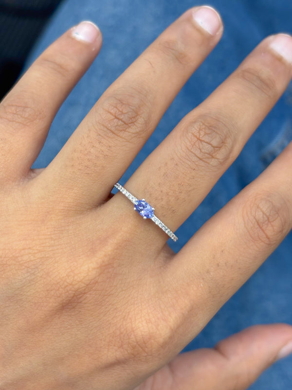 Tanzanite Diamond Ring
