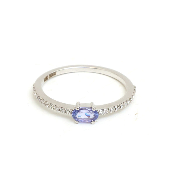 Tanzanite Diamond Ring
