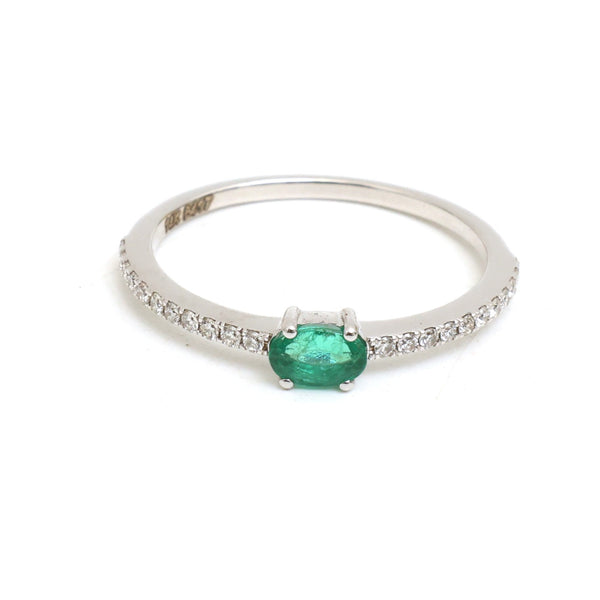Emerald Diamond Ring