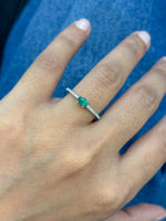 Emerald Diamond Ring