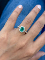 Emerald Diamond Ring