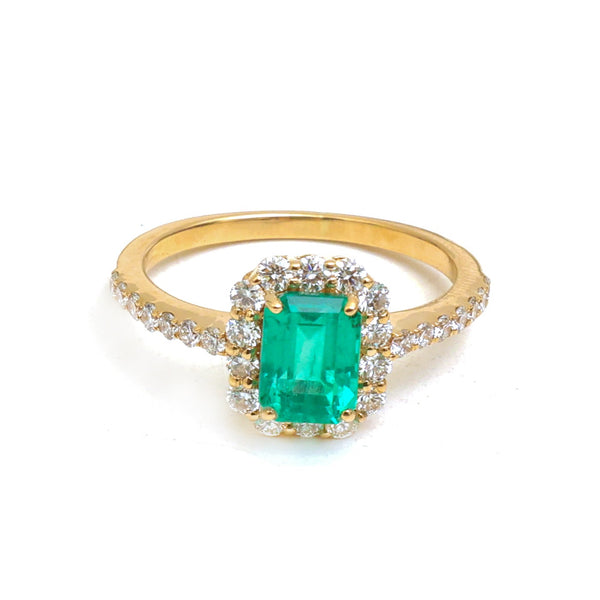 Emerald Diamond Ring