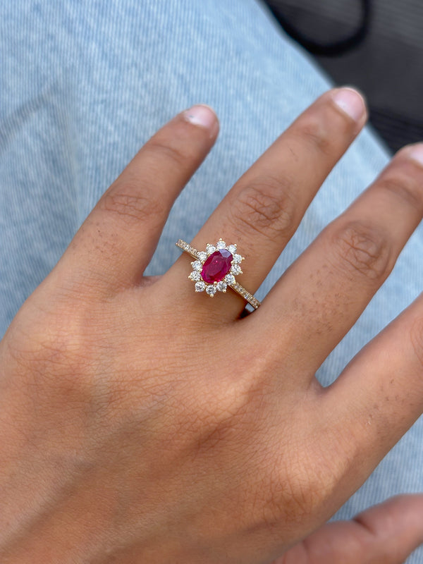 Ruby Diamond Ring