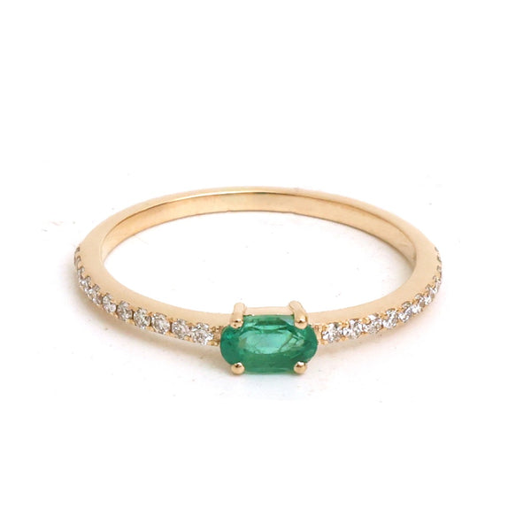 Emerald Diamond Ring