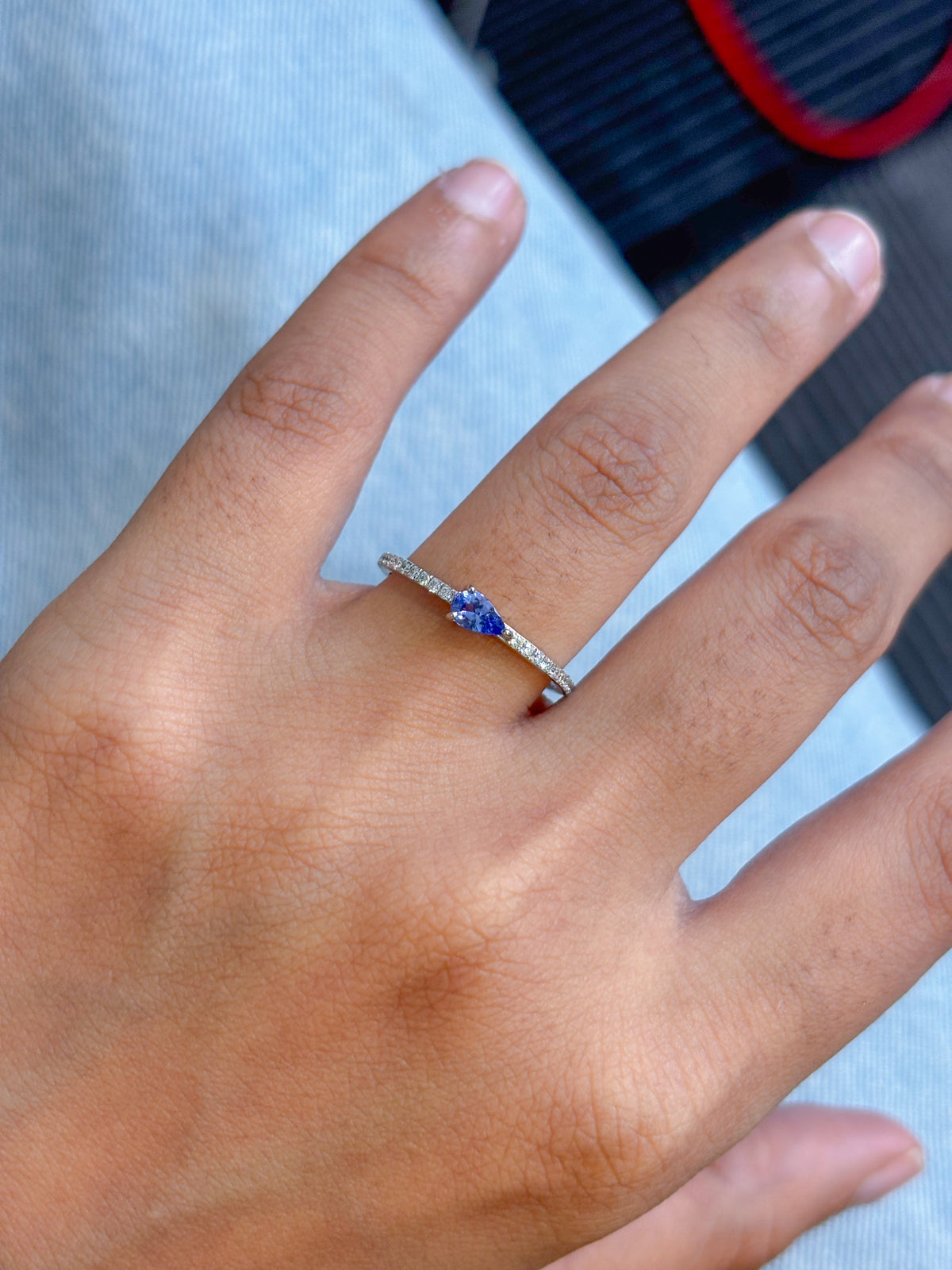 Tanzanite Diamond Ring