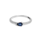 Blue Sapphire Diamond Ring