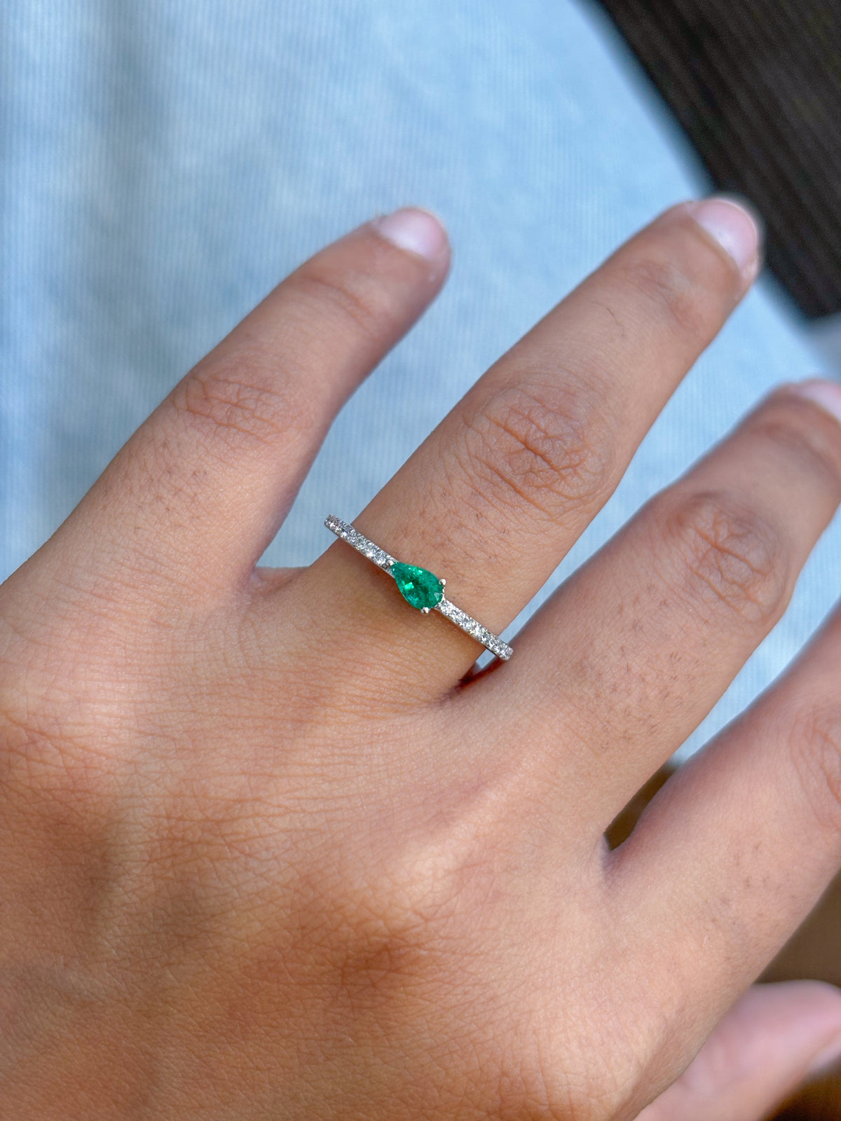 Emerald Diamond Ring
