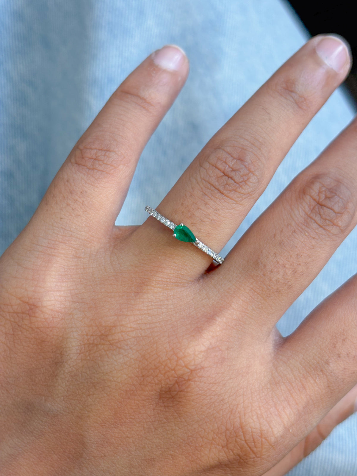 Emerald Diamond Ring