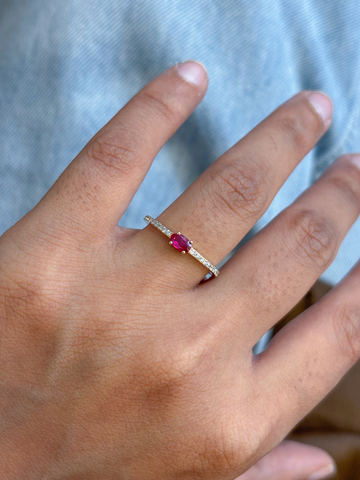 Ruby Diamond Ring