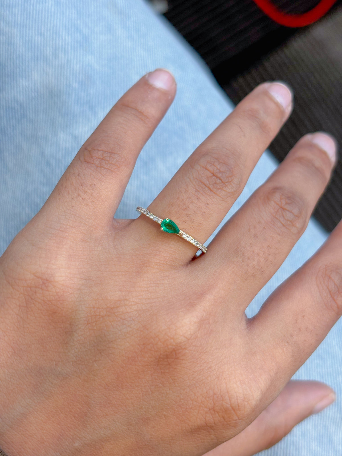 Emerald Diamond Ring