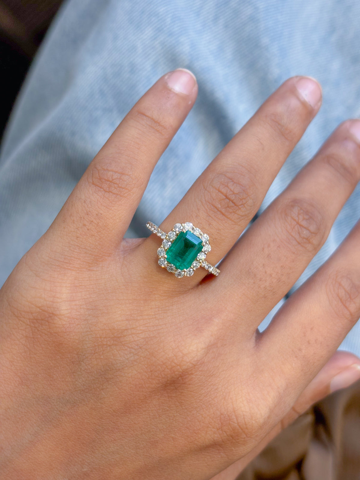 Emerald Diamond Ring