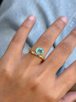 Paraiba Tourmaline Diamond Ring