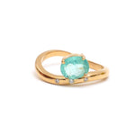 Paraiba Tourmaline Diamond Ring