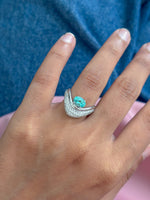 Paraiba Tourmaline Diamond Ring