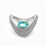 Paraiba Tourmaline Diamond Ring
