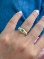 Emerald Diamond Ring